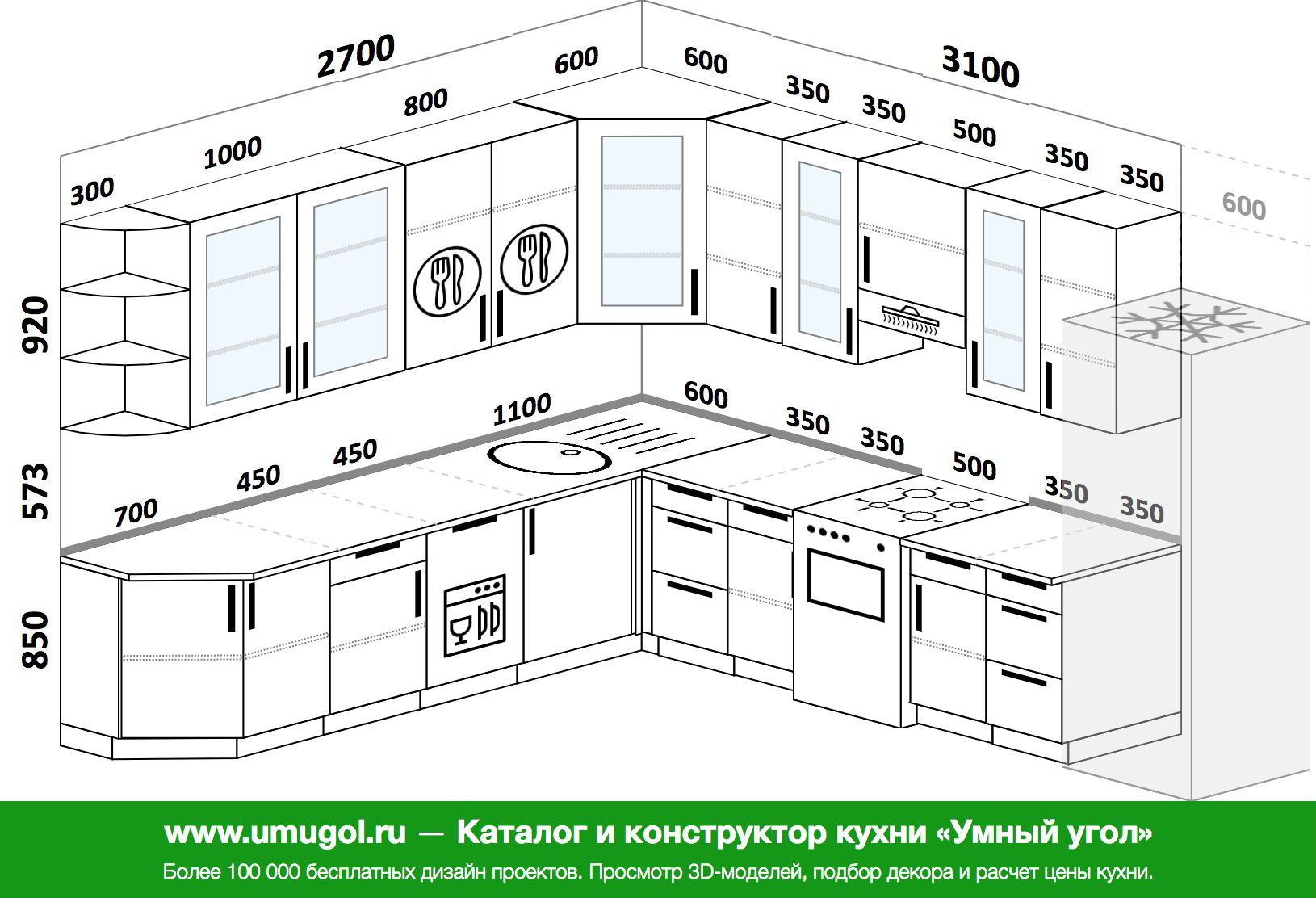 Мебель для кухни схема