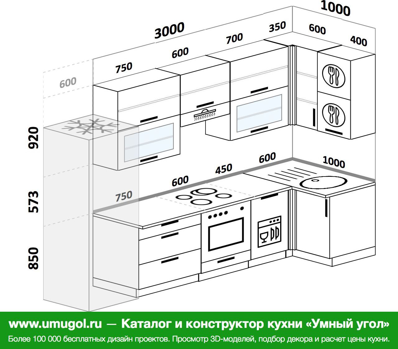 угловая кухня в хрущевке с посудомоечной машиной