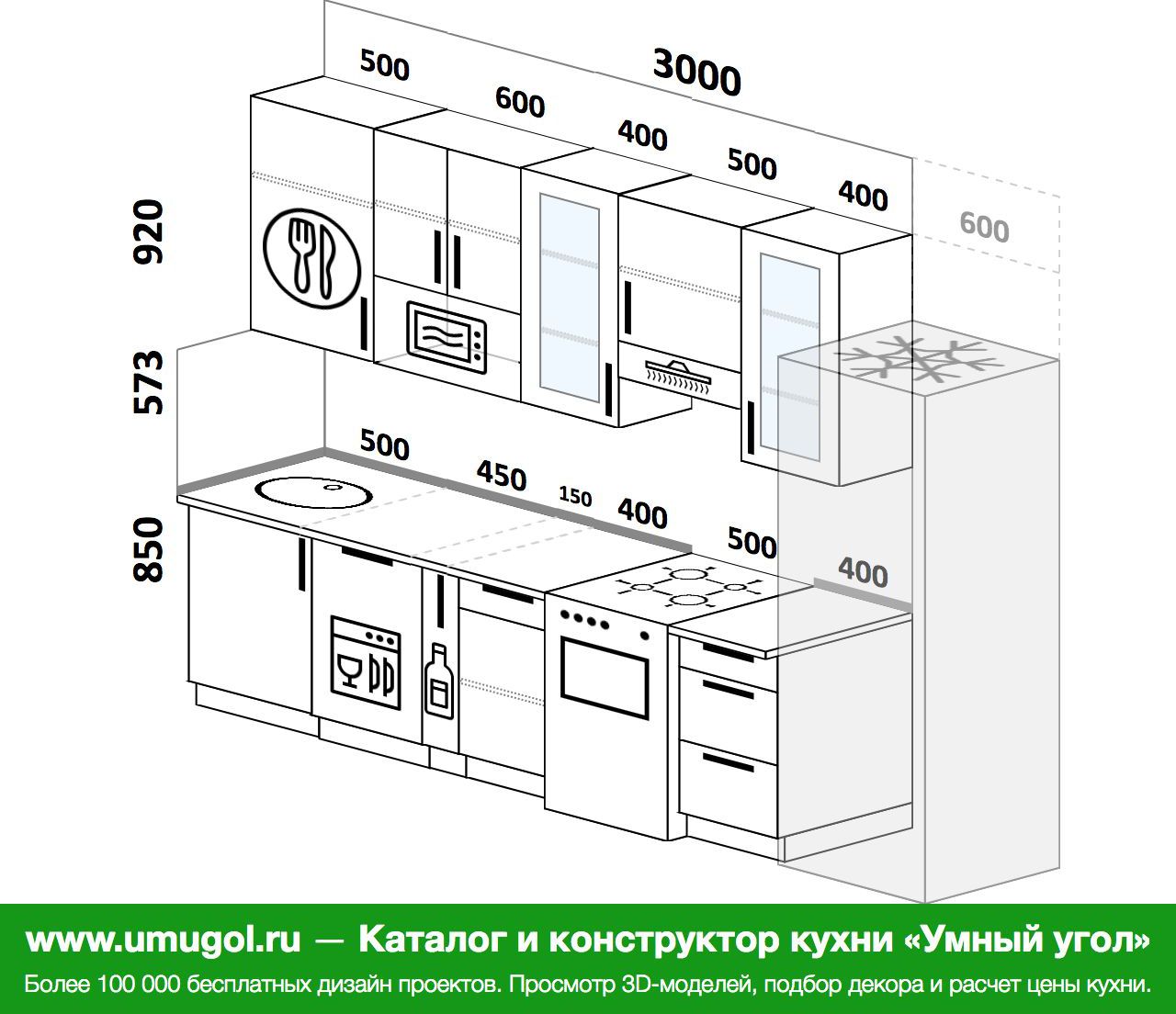 Длина кухни. Планировка прямой кухни 4 метра с холодильником. Проект кухни длиной 5 метров. Кухня 2900 мм прямая с посудомойкой. Проект прямой кухни 2 м с холодильником.