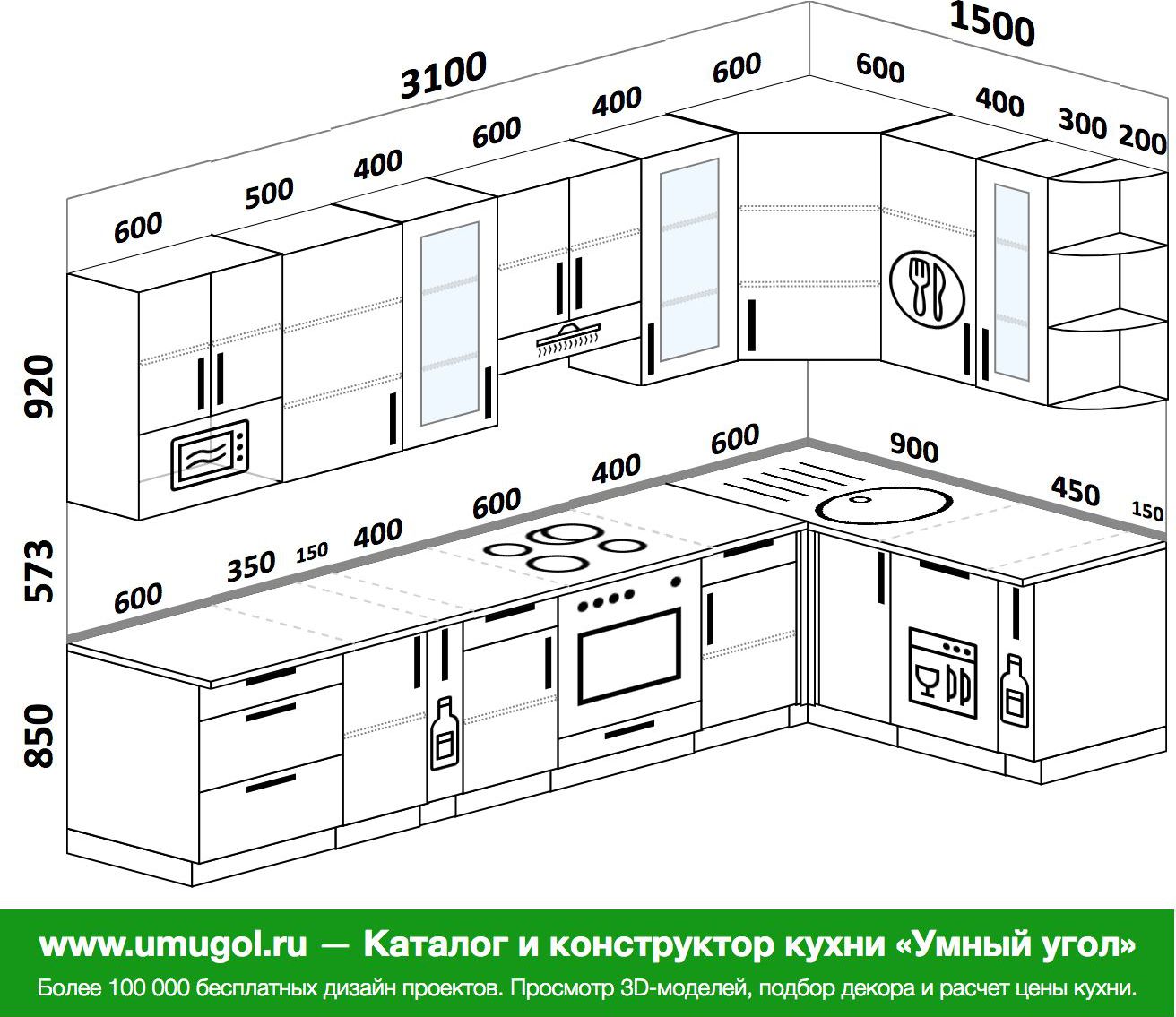 расчет и планировка кухни