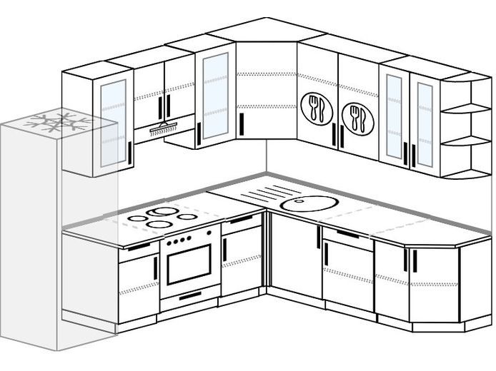 Как нарисовать проект угловой кухни самостоятельно