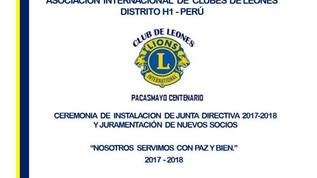 Nueva directiva de Club de Leones Pacasmayo Centenario - UNDiario