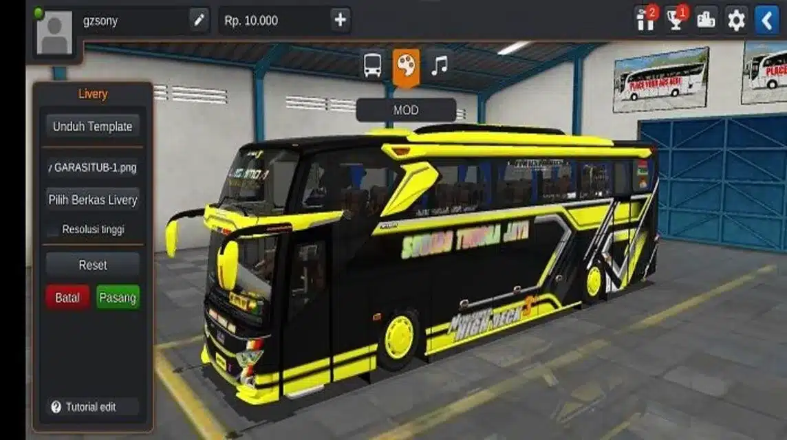 livery bussid sudiro tungga jaya