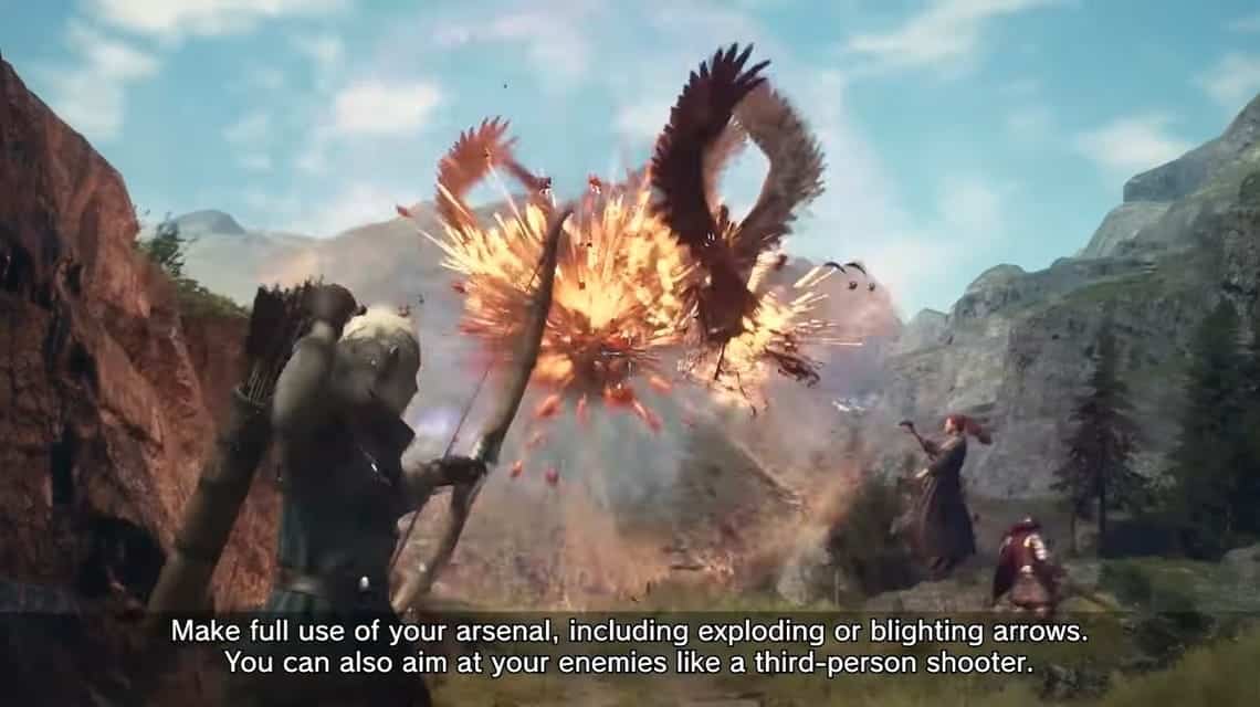 Dragon's Dogma 2' gameplay shows a giant bullied into becoming a bridge