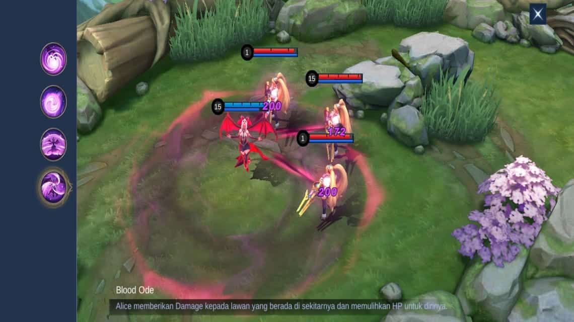 Skill 2 Alice Mobile Legends - Blood Ode