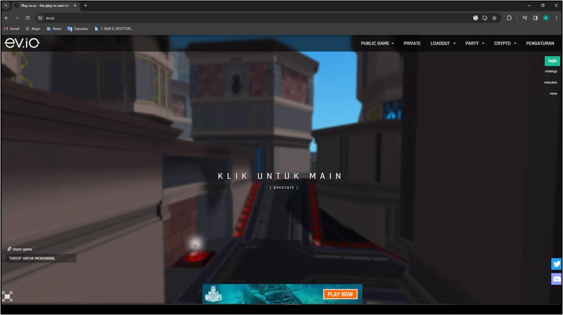 Introducing the Ev.io Website Game: Multiplayer FPS Game