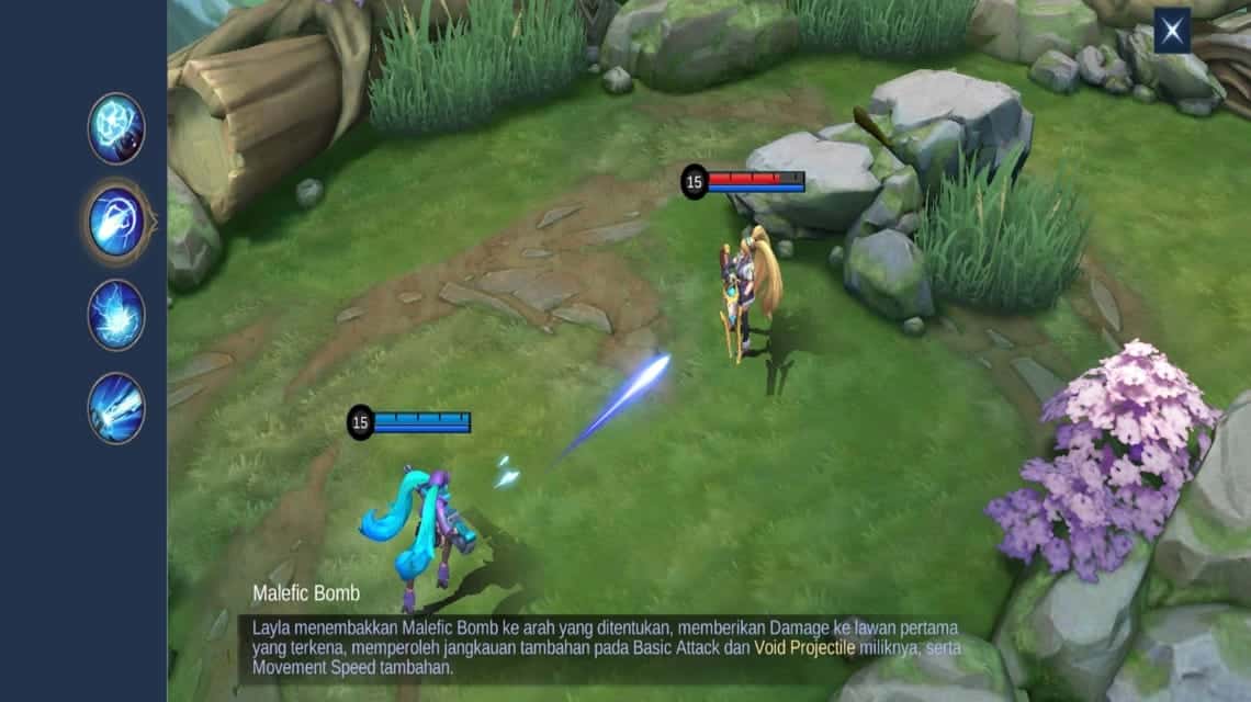 Layla Mobile Legends - Skill 2 Malefic Bomb