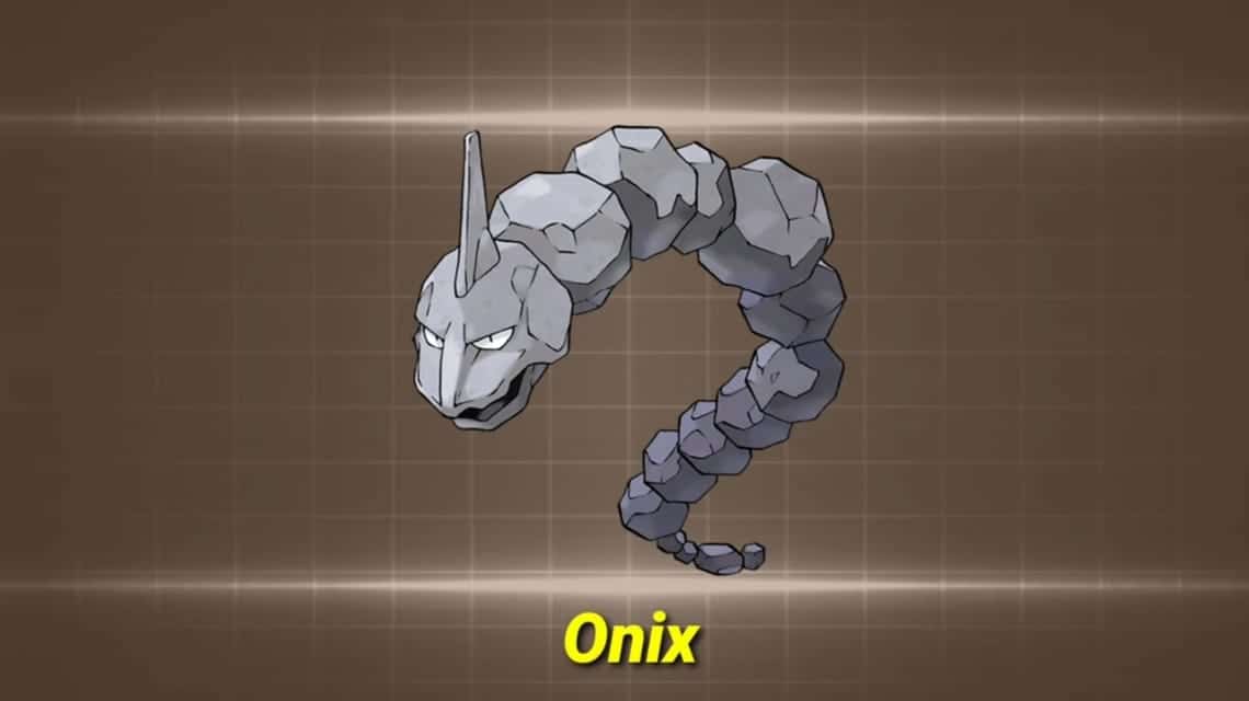 Entrando no Centro Pokémon com um Onix