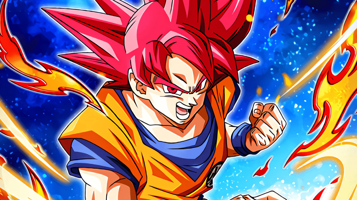 Vegeta Super Saiyan God Red / Blue Mash Up Poster | DBZ | NEW | USA