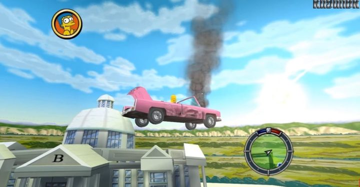 シンプソンズ ヒット アンド ランの PC 攻略、さらにエキサイティング!