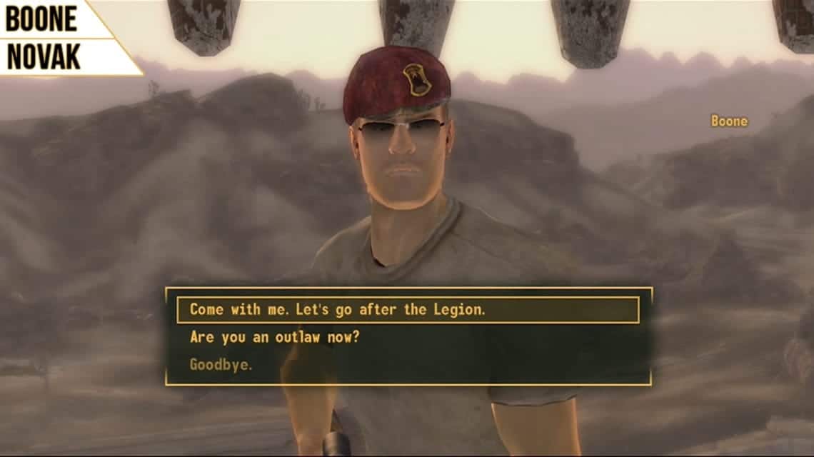 Fallout New Vegas 2 - Karakter Boone