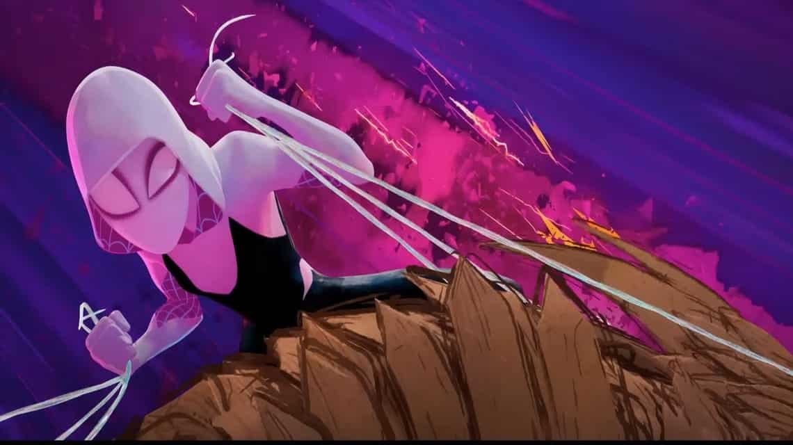 Spider Gwen - Gwen Stacy saat melawan musuh