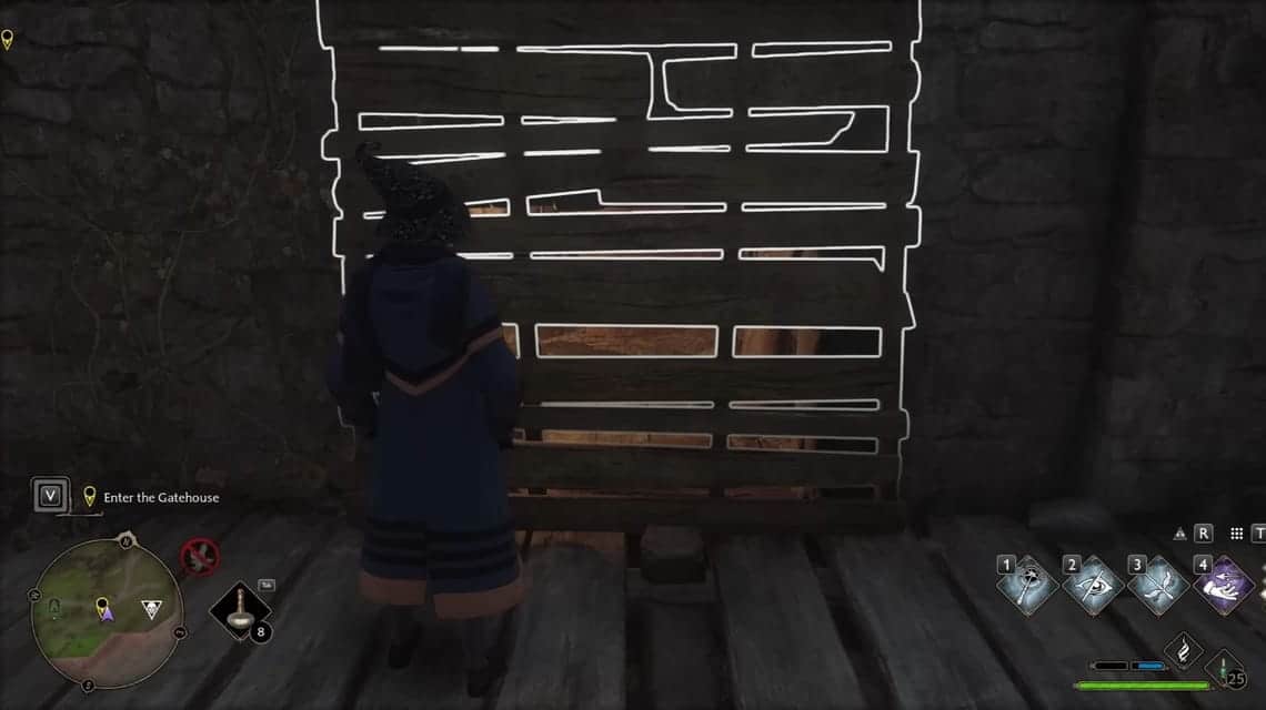 Memanjat Dinding Benteng di Hogwarts Legacy - Memasuki Gatehouse