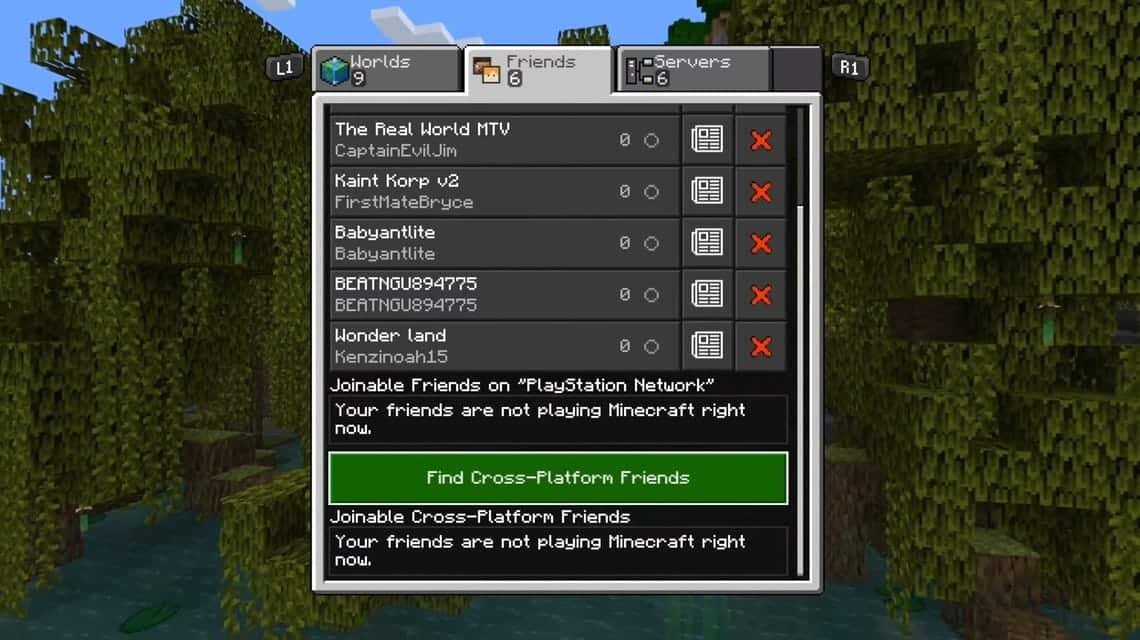 Aktiviert die Cross-Platform-Funktion in Minecraft