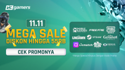 Mega Sale 11.11 VCGamers, Discount Up to IDR 55 Thousand!