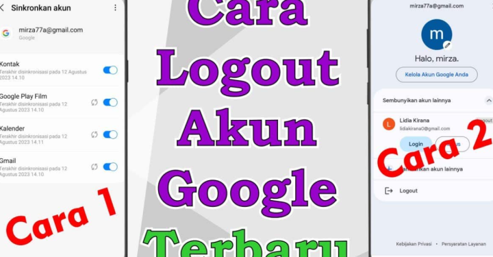 How to log out of Google account on cellphone