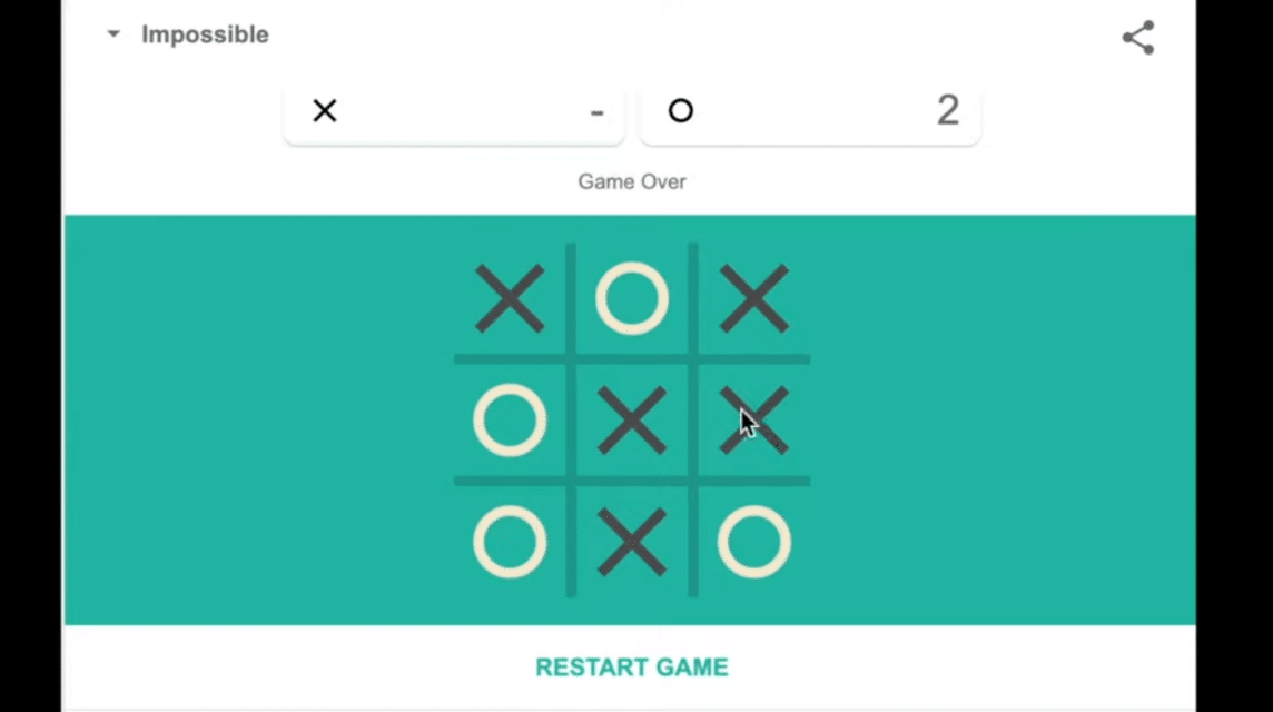 Tic Tac Toe Google