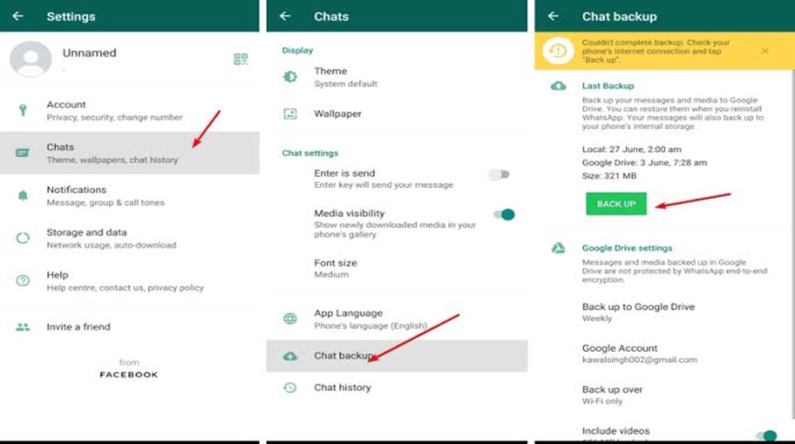 WhatsApp チャットをバックアップする方法 (4)