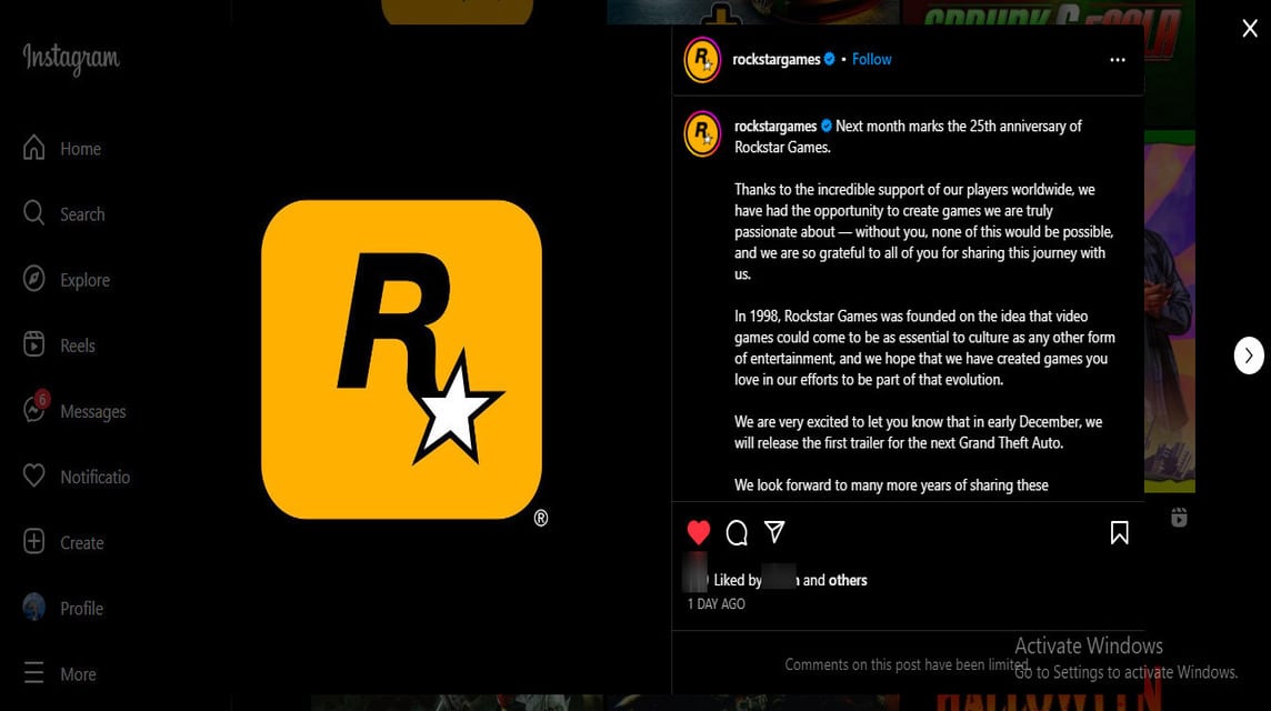 Rockstar Games (@rockstargames) • Instagram photos and videos