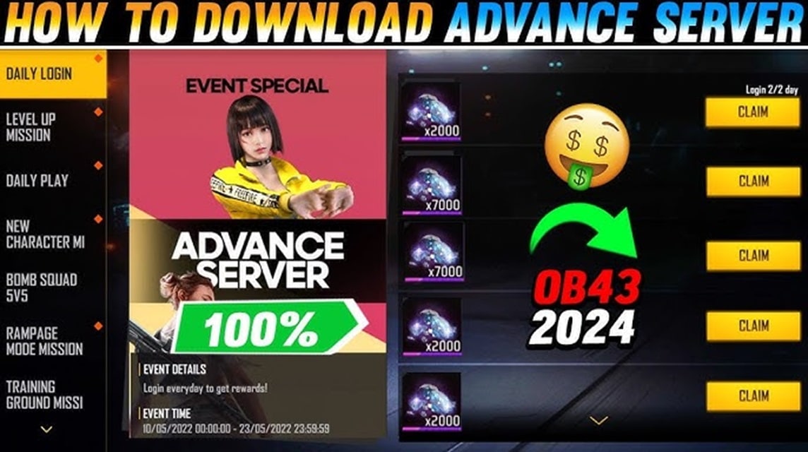 Free Fire Advance Server