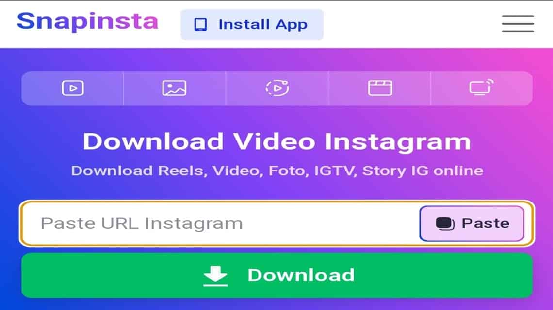 How to download IG reels - Snapinsta