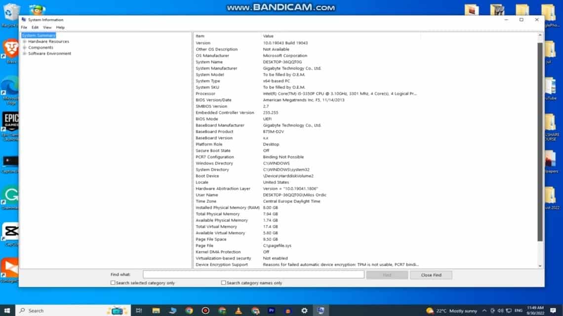 How to view Windows and Macbook laptop specifications - System Information