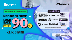 End of Year Surprise GoPay Promo December 2023, Top Up Game Cashback Up to 90%!