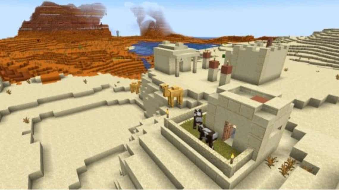 2024년 최고의 Minecraft 씨앗 - 디저트 빌리지