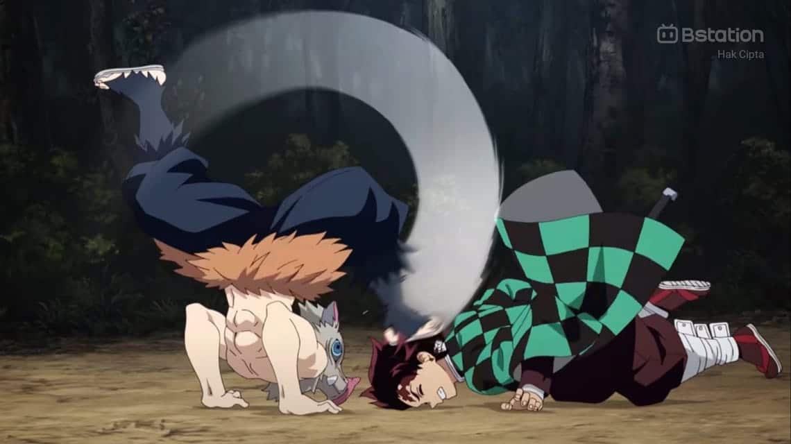 Inosuke's flexibility