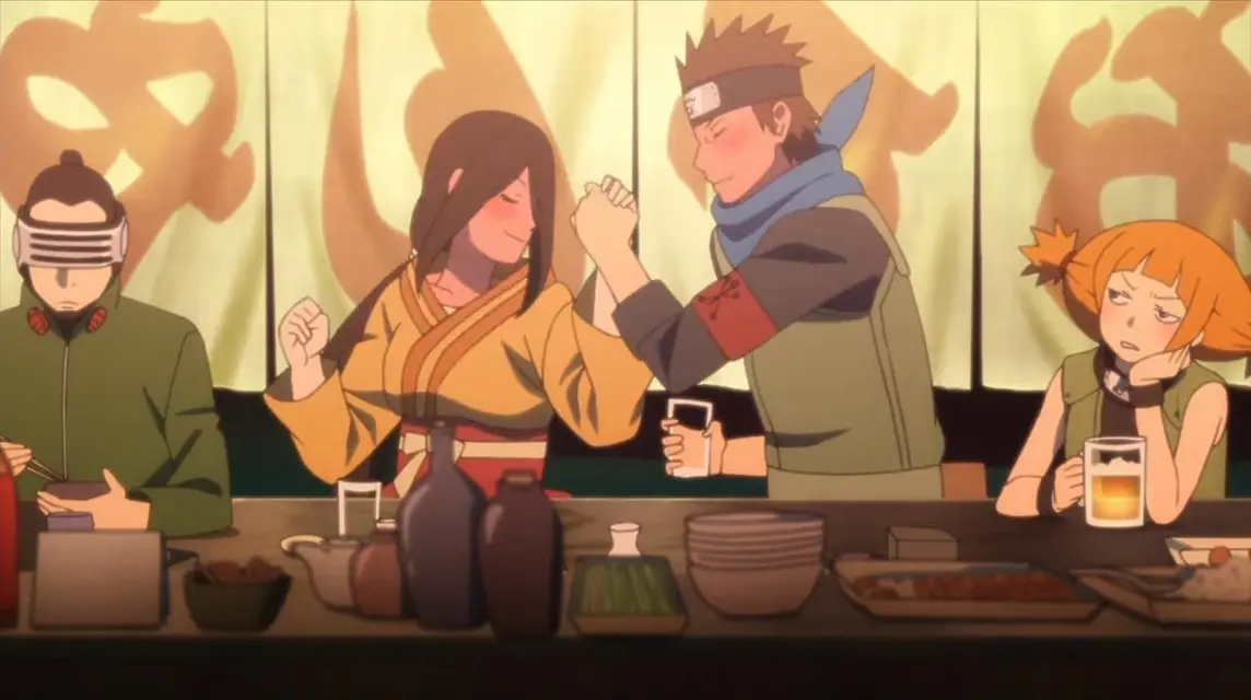 Hanabi and Konohamaru 