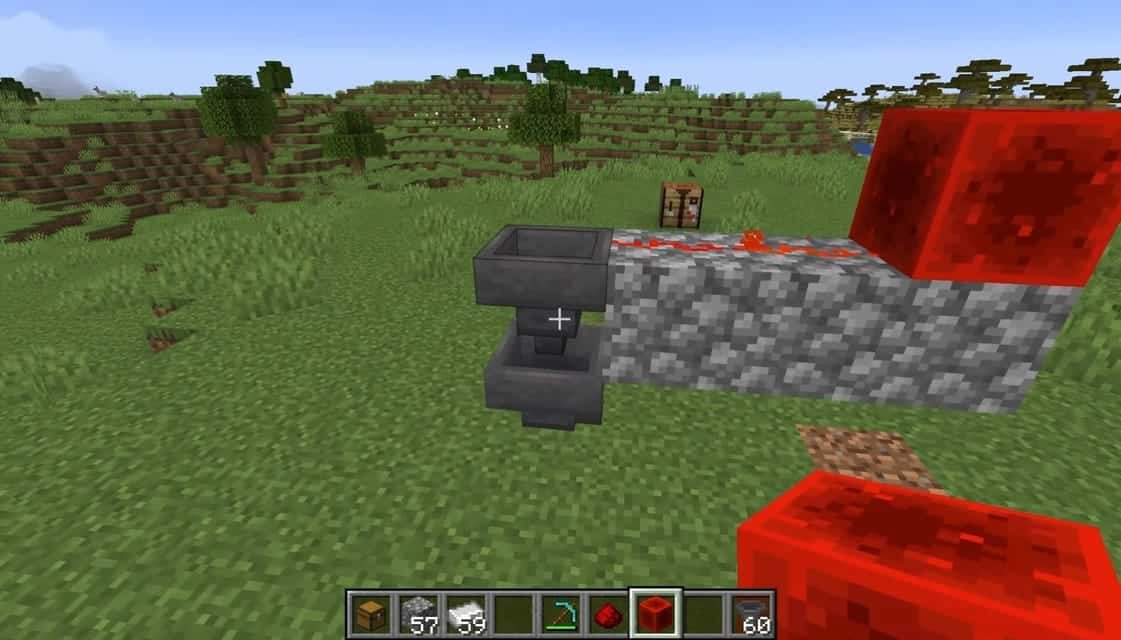 Hopper-Interaktion mit Redstone-Komponenten