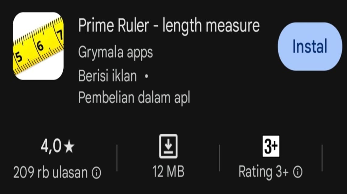 Cara mengukur tinggi badan online - Prime Ruler