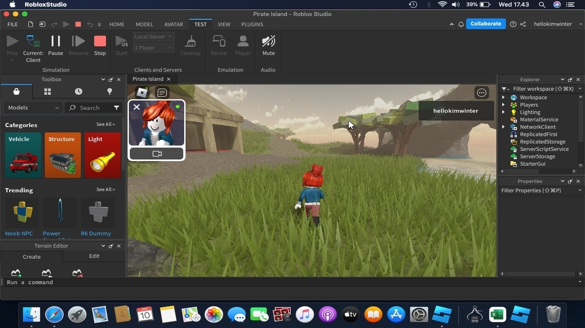 Cara membuat game Roblox - Uji coba