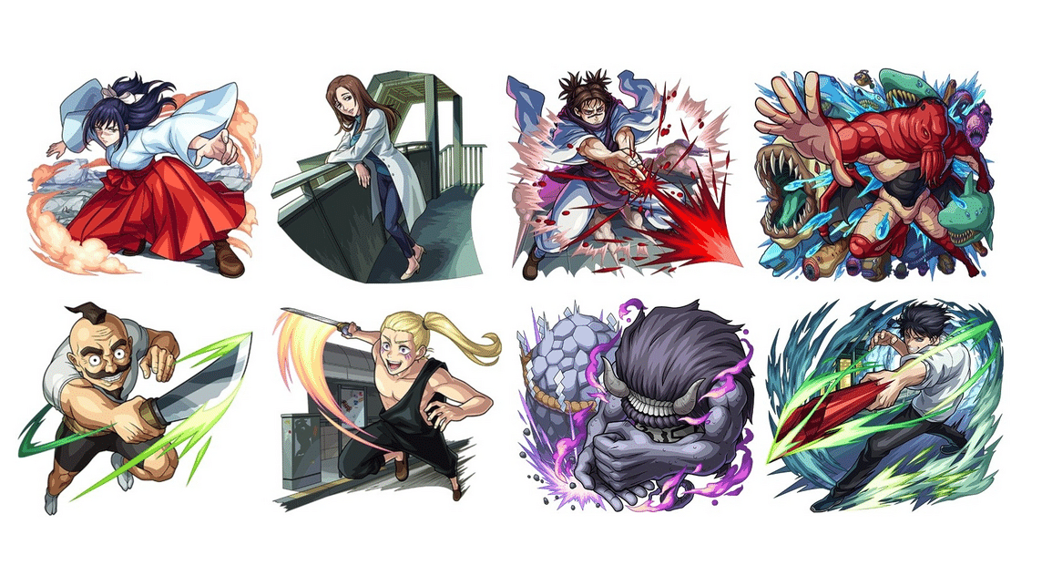 Monster Strike X Jujutsu Kaisen Free Characters