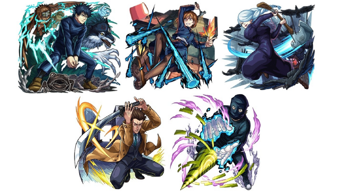 Gacha Characters: Monster Strike X Jujutsu Kaisen