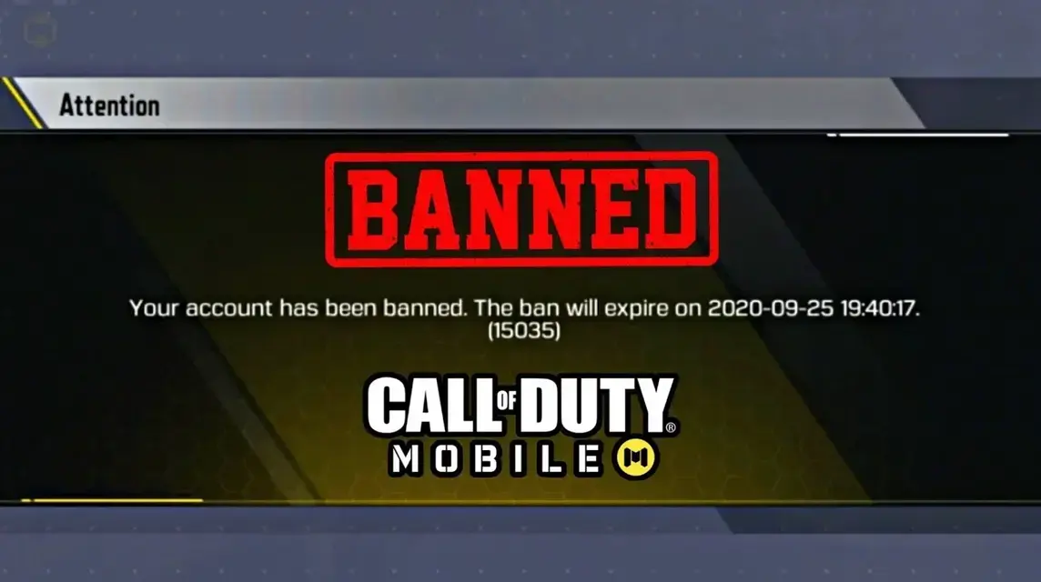 Akun COD Di-banned