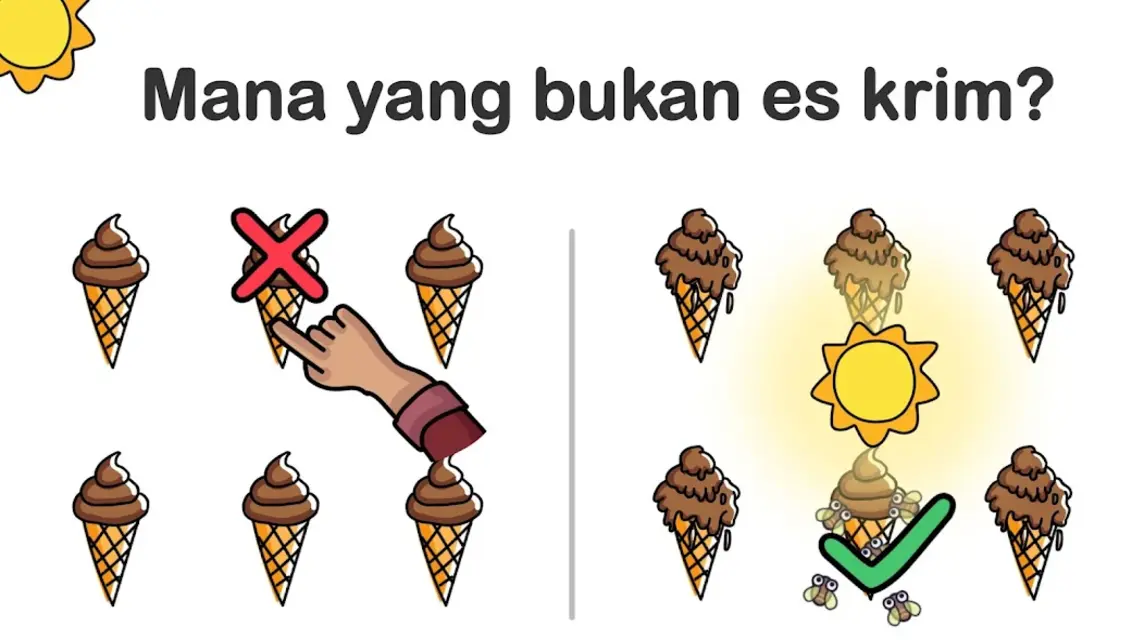 Brain Out Es Krim - Kunci Jawaban Brain Out