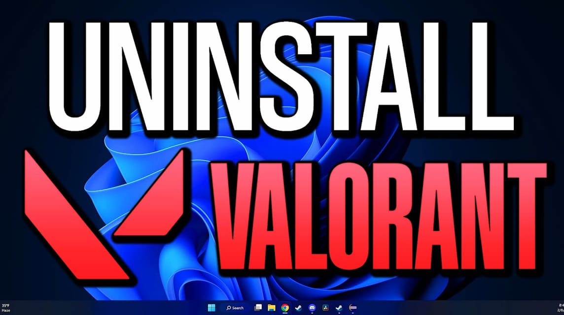 Cara Uninstall Valorant