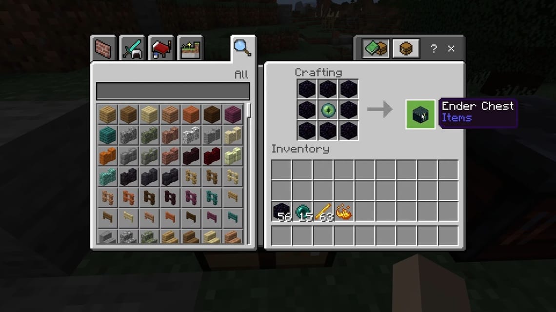 How to make an Ender Chest