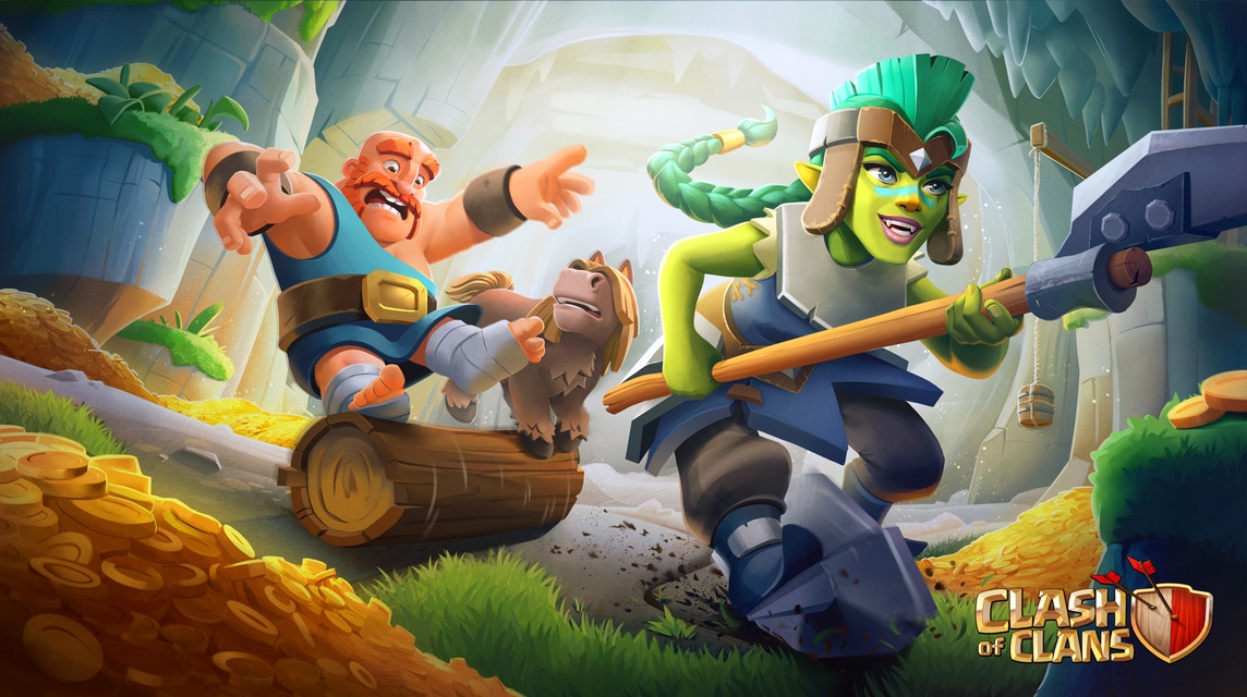 Clash of Clans-Ladebildschirm (Juli)