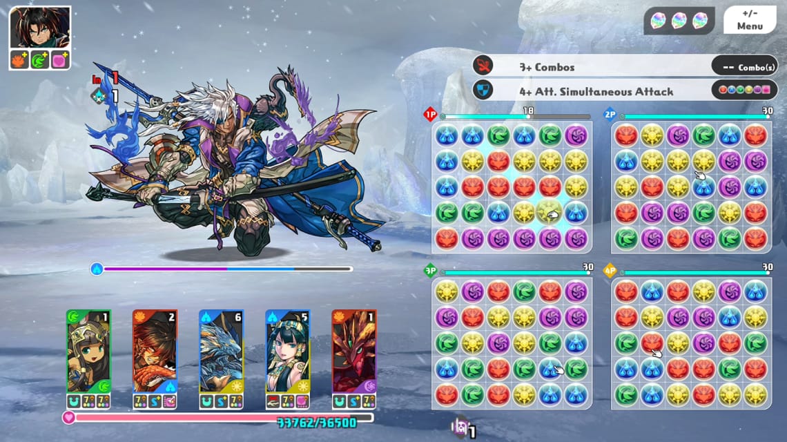 Monster Puzzle & Dragon terkuat - Contoh kombinasi peringkat A