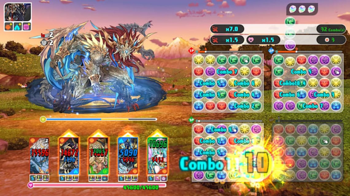 Monster Puzzle & Dragon terkuat - Contoh kombinasi tier S