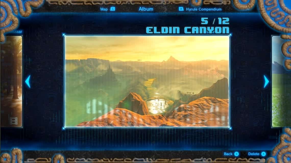 BOTW memory location - Eldin Canyon