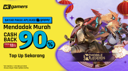 Don't hesitate to top up MLBB using GoPay, cashback up to 90%!