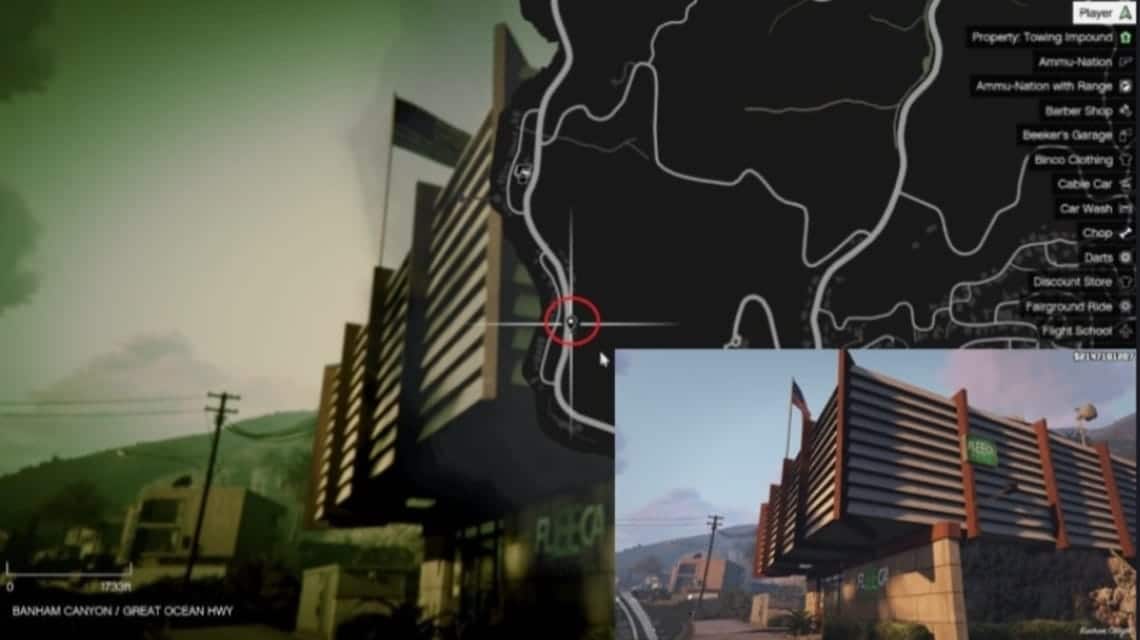 Where are the banks located in GTA 5 - Fleeca Los County