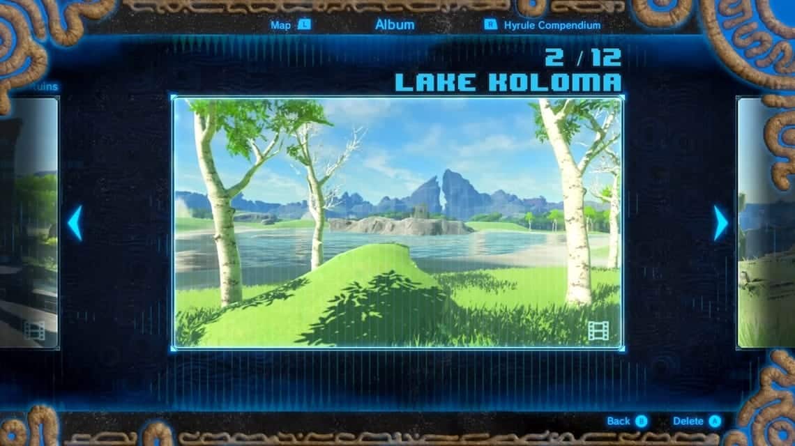 BOTW memory location - Lake Koloma