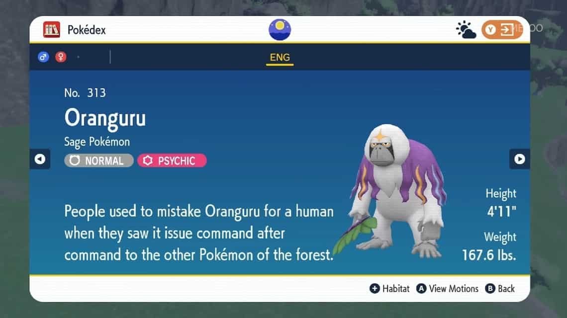 Pokemon Limited Scarlet - Oranguru