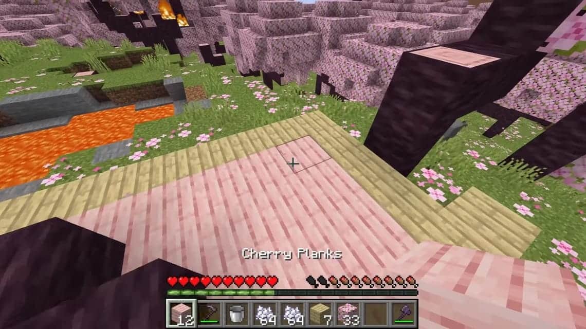 Minecraft の桜 - 木の板