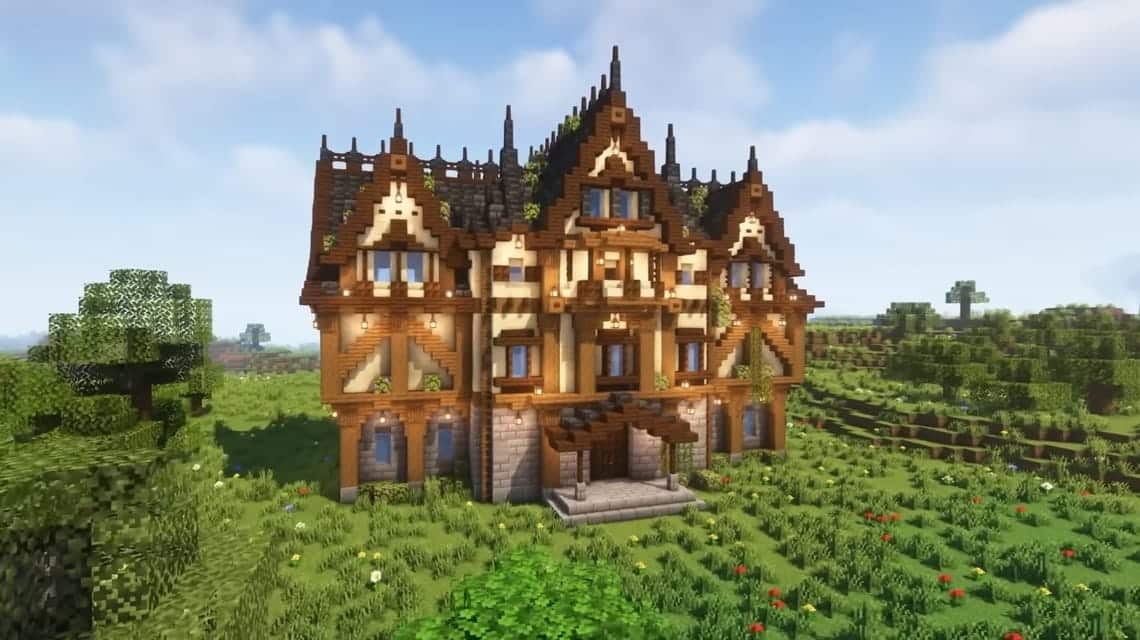 Minecraft House - 中世纪的房子