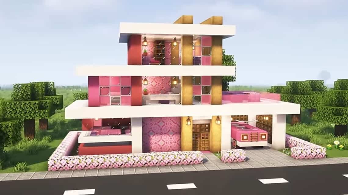 Minecraft-Haus – Barbie-Haus